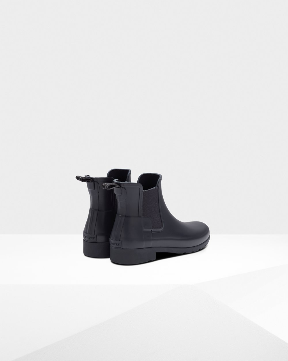 Hunter Mujer Refined Slim Fit - Botas Chelsea Azul Marino - 125-EIWPZU